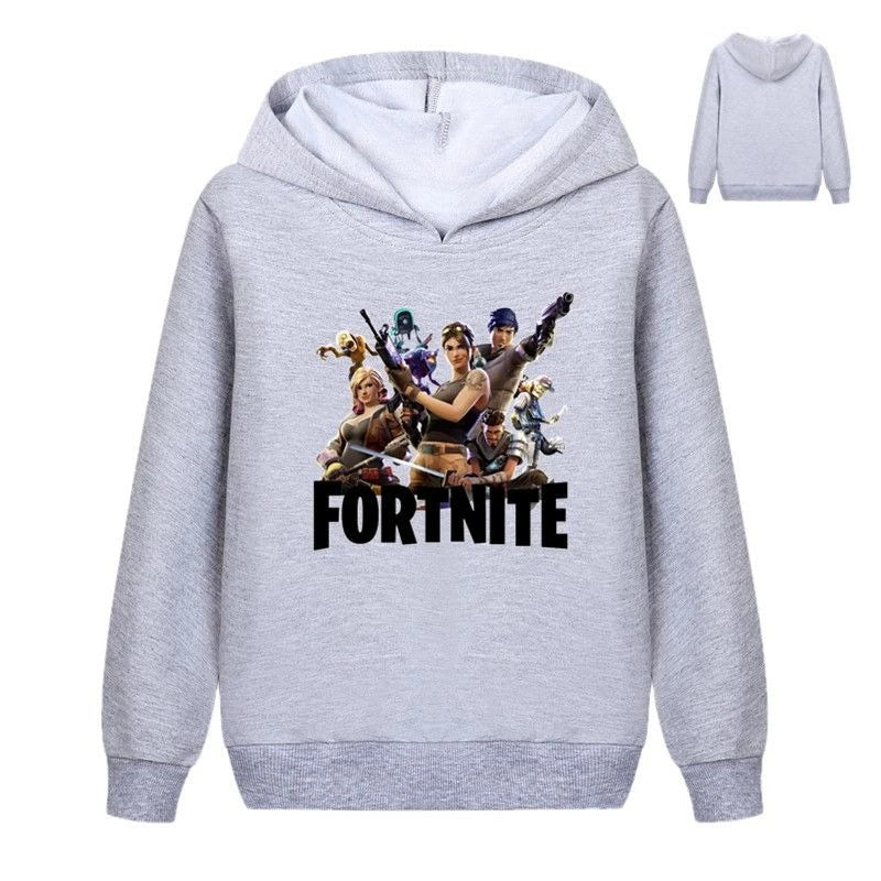 Hanorace pentru copii cu imprimeu Fortnite, costum confortabil cu design animat, bluze lejere cu mânecă lungă, haine de toamnă-iarnă