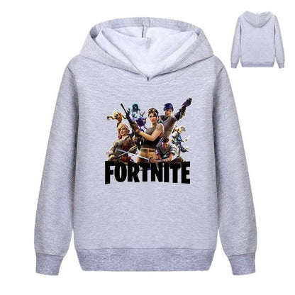 Hanorace pentru copii cu imprimeu Fortnite, costum confortabil cu design animat, bluze lejere cu mânecă lungă, haine de toamnă-iarnă