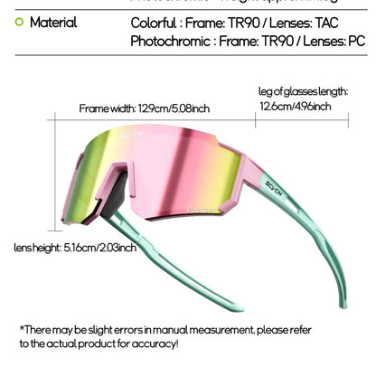 SCVCN Girls Sports Sunglasses Kids Cycling Glasses Photochromic UV400 Boys Baseball Outdoor Eyewear Running Hiking Sunglasses