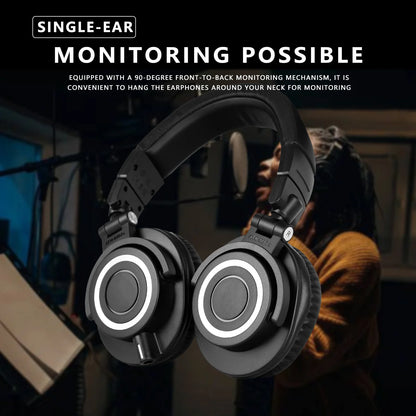 Sanpusen ATH-M50X Professional Studio Monitoring Headphones with 45mm Drivers for Clear Sound and Superior Isolation