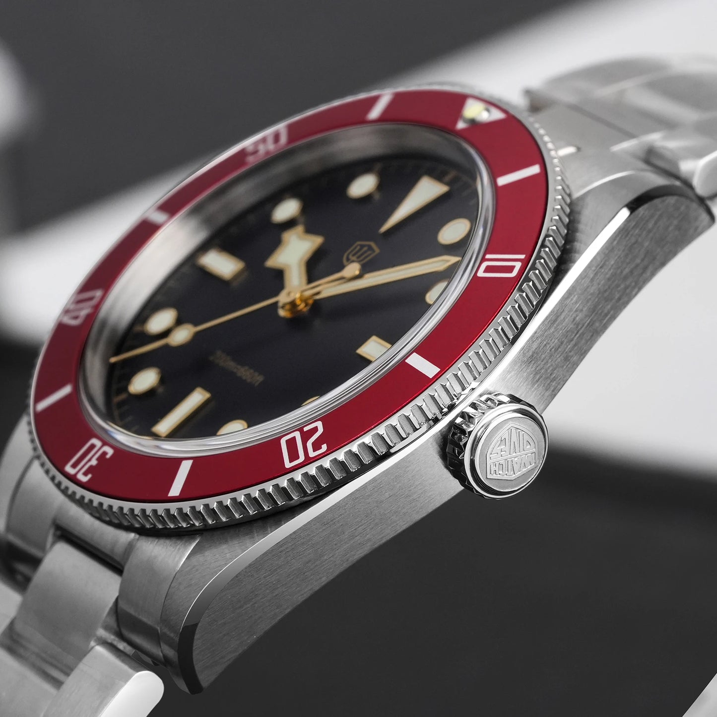 Watchdives WD7922 BB54 Watch VH31 Sweep Second Movement Sapphire Crystal 20bar Waterproof C3 Luminous 37mm Vintage Watches