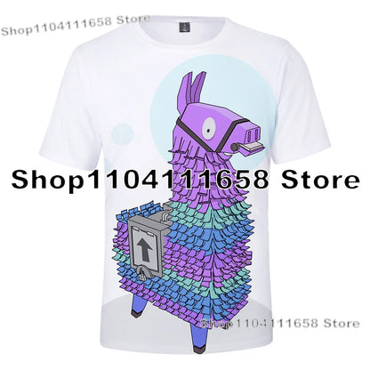 T-shirt Banana Peely da donna, bambini, F-Fortnite, maglietta da uomo con stampa 3D, Battle Royale Game, top estivi, regali di compleanno