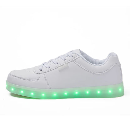 Men's Shoes Glowing Light LED Women Spring Fashion Casual Sport Lamp Party Golden Silver Boots Luminous Dancing Flats Sneakers