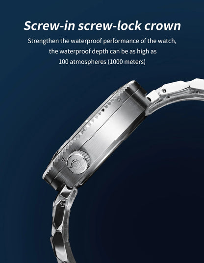 ADDIESDIVE Men's Luxury Watch 1000m diver's watch Waterproof luminous Sapphire Glass reloj hombre Automatic Mechanical Watches