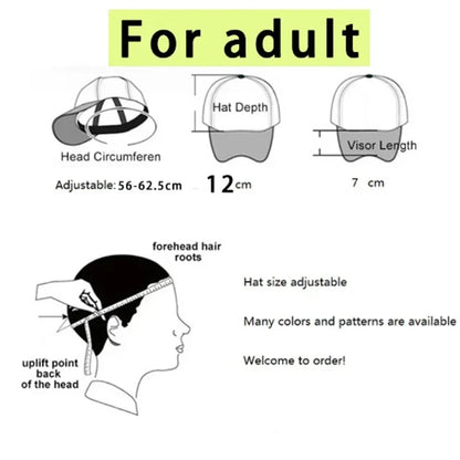 Two Sizes Kawaii Baseball Caps for Adult Cartoon Pokemons Pikachus Outdoor Breathable Mesh Hat Cute Anime Adjustable Sunbonnet