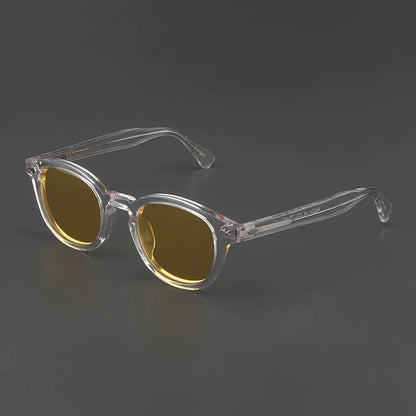 Polarized Sunglasses Men Women Johnny Depp Lemtosh Style Sun Glasses Retro Round Acetate Frame UV400 Lens Oculos