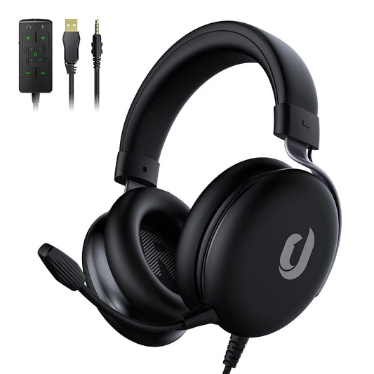 Gaming Headset for PC, PS4, PS5, Xbox Headset with 7.1 Surround Sound, Gaming Headphones with Noise Cancelling Mic