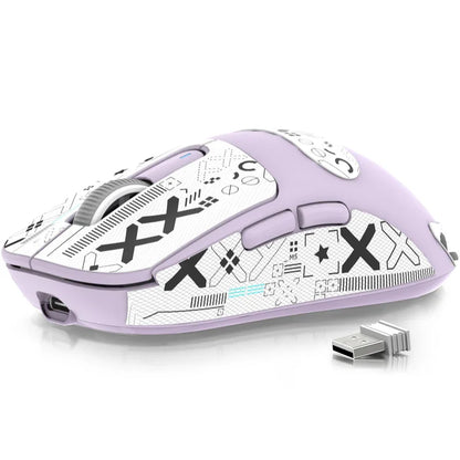 ATTACK SHARK X3 kabellose Gaming-Maus PixArt PAW3395 49g SUPERLIGHT, BT/2.4G kabellos/kabelgebunden, 6 einstellbare DPI-Stufen bis zu 26000