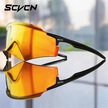SCVCN Sunglasses for Men New Fashion Cycling Glasses UV400 Lenses Cycling Road Mountain Bike Glasses Women Casual Hiking 2026