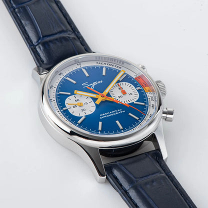Sugess Watch of Men Chronograph Mechanical Wristwatches Tianjin ST1901 Swanneck Movement Pilot Mens Watch Sapphire Crystal Gift