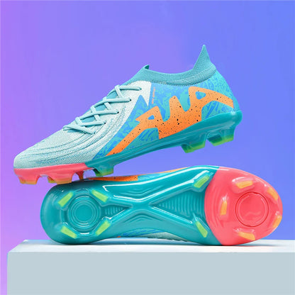 New Men's Soccer Shoes Adult Non-Slip Boys Adult Futsal Sport Football Boots Grass Cleats Indoor Ultralight Turf Comfortable