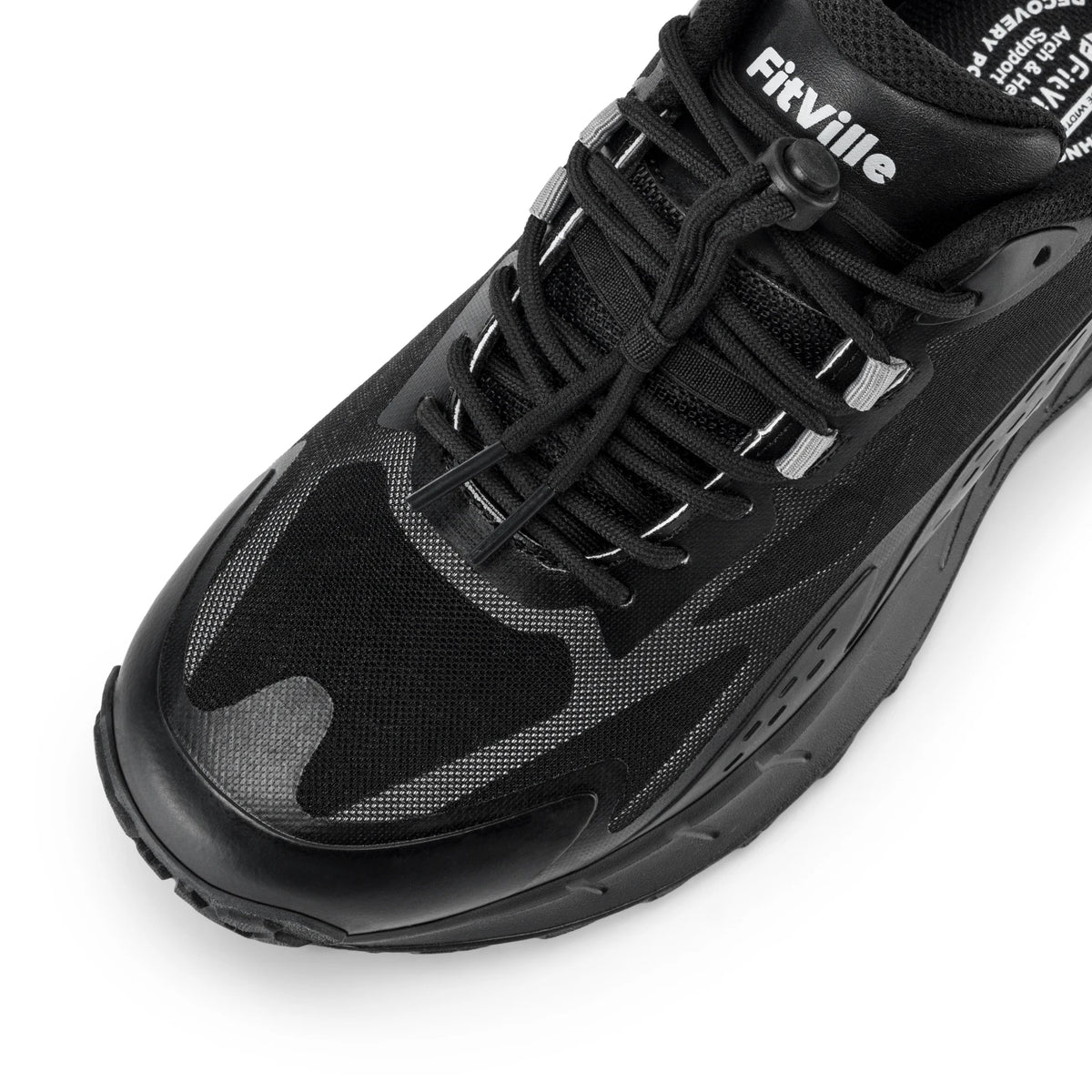 Fittington Wide Sneakers for Men Slip-on Hiking Shoes Soft Comfortable Men Running Shoe Slip Resistant Walking Shoes with Arch