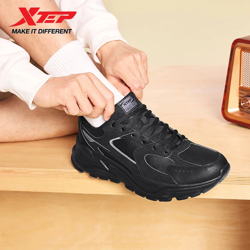 Zapatillas deportivas informales de invierno para hombre de Xtep, estilo urbano, acolchadas, ligeras, resistentes al desgaste y transpirables, modelo 875419320005