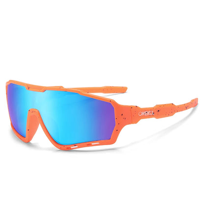 OMEKOL New UV400 Cycling Sunglasses Men Women Softball Fishing Hiking Running Eyewear Outdoor Goggles Baseball Sport Sun Glasses