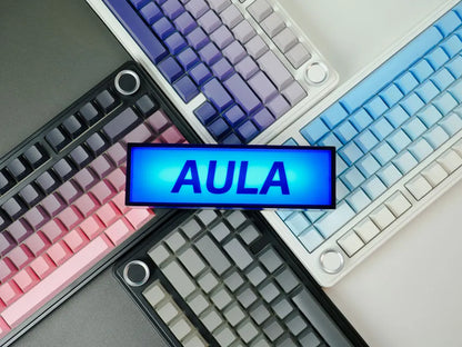Teclado Mecânico Gaming Sem Fios AULA F75 Pro com Montagem Gasket, RGB Personalizado, Layout 75% e Teclas PBT com Gravação Lateral
