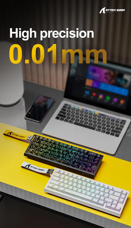 Magnetic Switch Keyboard ATTACK SHARK X68HE X68PRO HE and FREEWOLF F68 Wired F68Pro Wireless for Pro Gaming 0.01mm Rapid Trigg