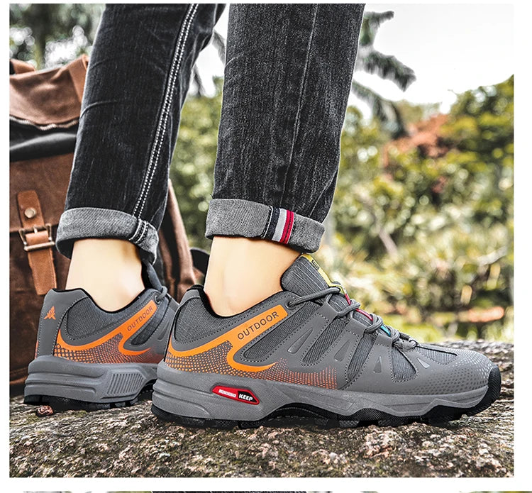 New Outdoor Men's Shoes Men's Anti Slip mountaineering Shoes Travel Hiking Adventure Footwear Fashionable Casual Sneaker