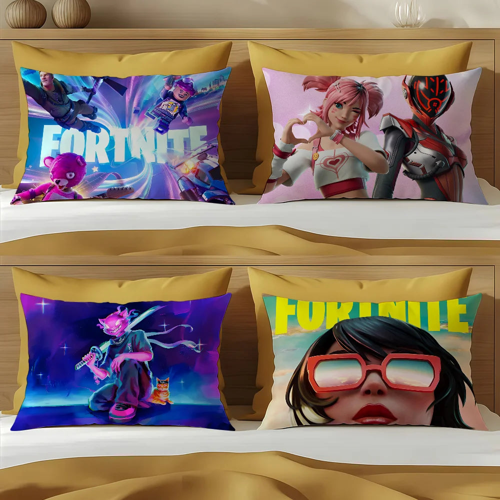 Battle royale game F-Fortnite c cushion cover Hit product Sofa living Room Office Rectangle Pillow Home Coffee Shop Bedding