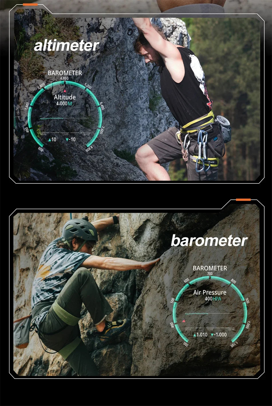 Men's Fashion Outdoor Sport GPS Smart Watch with AMOLED HD Screen, Heart Rate Monitor, and Waterproof Features