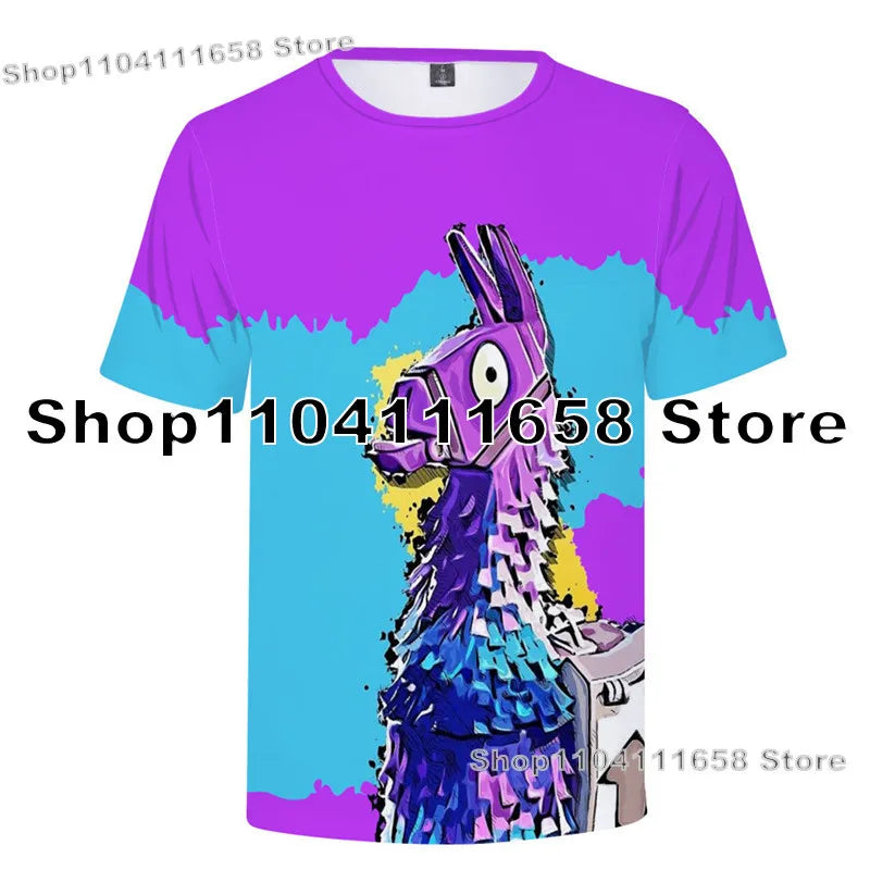T-shirt Banana Peely da donna, bambini, F-Fortnite, maglietta da uomo con stampa 3D, Battle Royale Game, top estivi, regali di compleanno