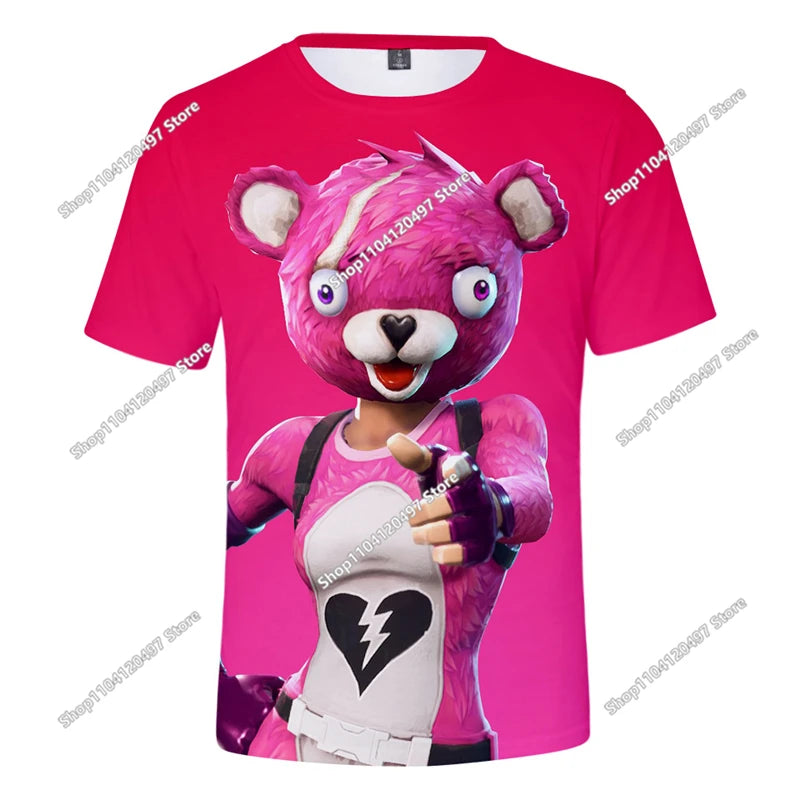 Fortnite T Shirt Men Shoot Game Battle Hero Tshirt Victory Royale Clothing Young Children T-shirts for Boys Girls of 2-14 Years