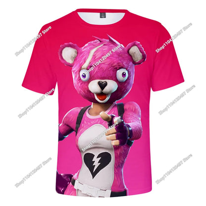 Fortnite T Shirt Men Shoot Game Battle Hero Tshirt Victory Royale Clothing Young Children T-shirts for Boys Girls of 2-14 Years