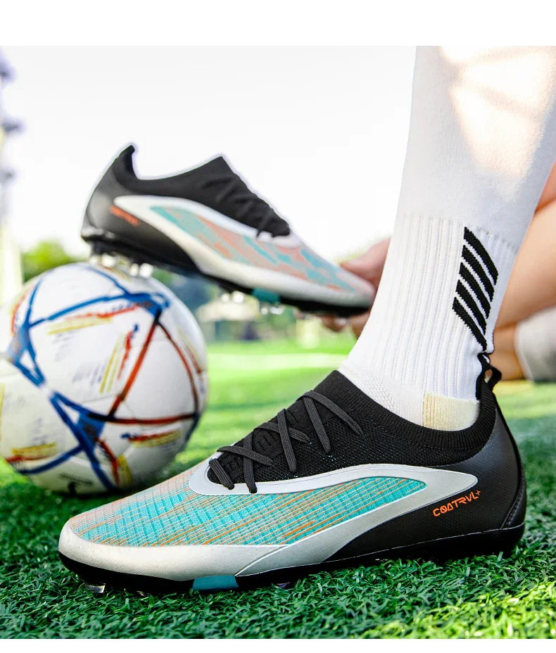 Chuteiras de Futebol para Homem Novas, com Pitons para Exterior, Respiráveis, Antiderrapantes, para Adulto, Desporto, Pitons Longos, Treino, Rapaz, Jogo, Confortáveis