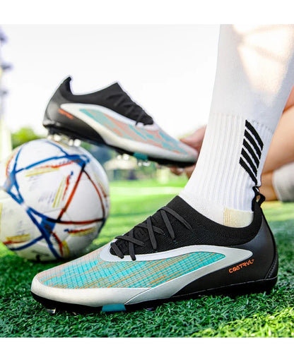 Chuteiras de Futebol para Homem Novas, com Pitons para Exterior, Respiráveis, Antiderrapantes, para Adulto, Desporto, Pitons Longos, Treino, Rapaz, Jogo, Confortáveis