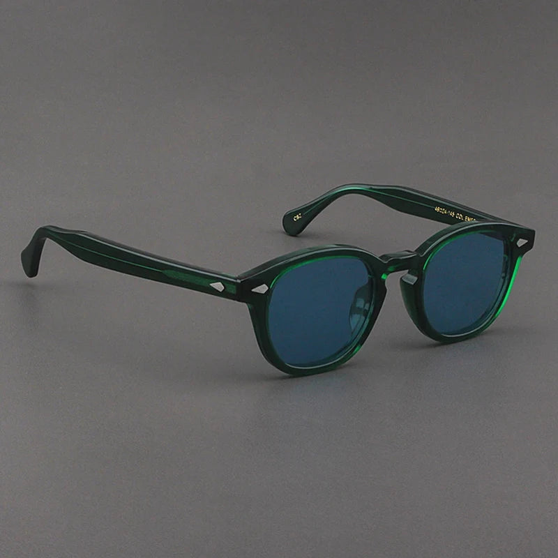 Polarized Sunglasses Men Women Johnny Depp Lemtosh Style Sun Glasses Retro Round Acetate Frame UV400 Lens Oculos