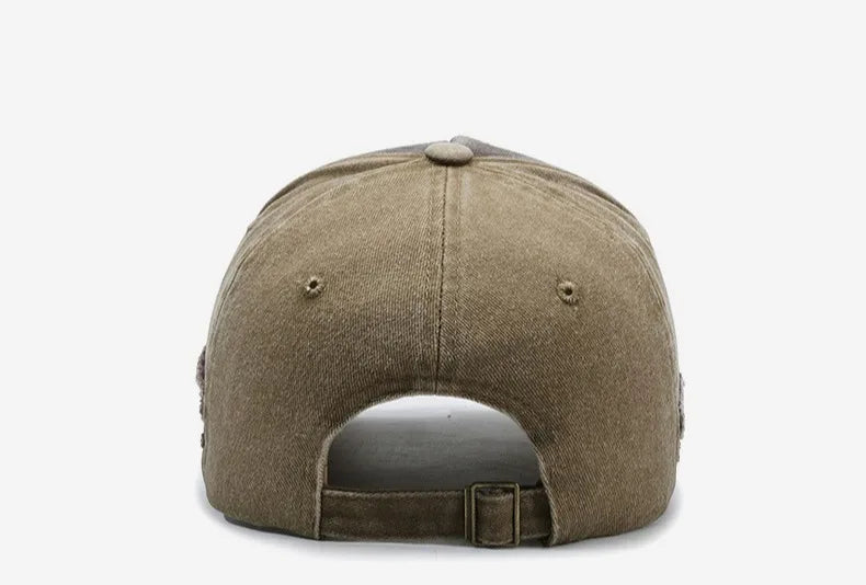 Gorra de béisbol para hombre en algodón lavado, estilo retro, para las cuatro estaciones, ideal para deporte al aire libre, accesorio de moda masculina