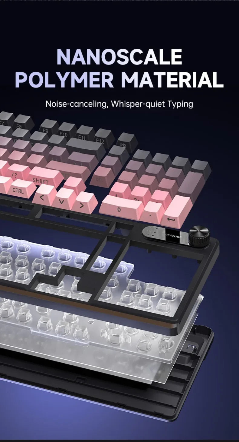 Wired Silent Keyboard Gaming Keyboard Magnetic Mechanical Wired for Pro Gaming Rapid Trigg 8000Hz 128K Rate