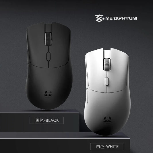 Mouse wireless Metaphyuni Metapanda P1 Pro Max Paw3395L, latență redusă, ușor, pentru e-sports și gaming, ergonomic, cadou pentru gamer PC