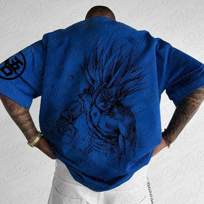 2026 Dragon Ball Z Themed T-Shirt - Pure Cotton, Breathable & Elastic Comfortable & Stylish Great for Anime Fans