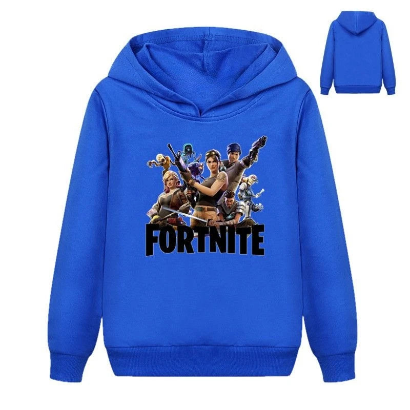 Hanorace pentru copii cu imprimeu Fortnite, costum confortabil cu design animat, bluze lejere cu mânecă lungă, haine de toamnă-iarnă