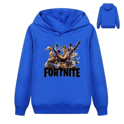Hanorace pentru copii cu imprimeu Fortnite, costum confortabil cu design animat, bluze lejere cu mânecă lungă, haine de toamnă-iarnă