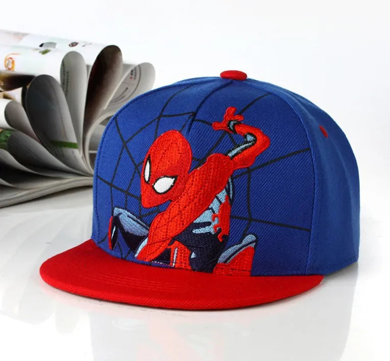 Anime-tegneserie Spiderman-hatte til børn, småbørn og babyer – baseballkasketter til forår og sommer – justerbare snapback-kasketter i hiphop-stil til børn