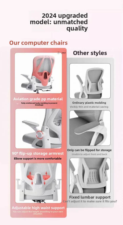 Ergonomic Gaming Chair for Office Home Dorm Robe Rest Long Hours Comfort Support Adjustable Height Keyboard Mouse Compatible