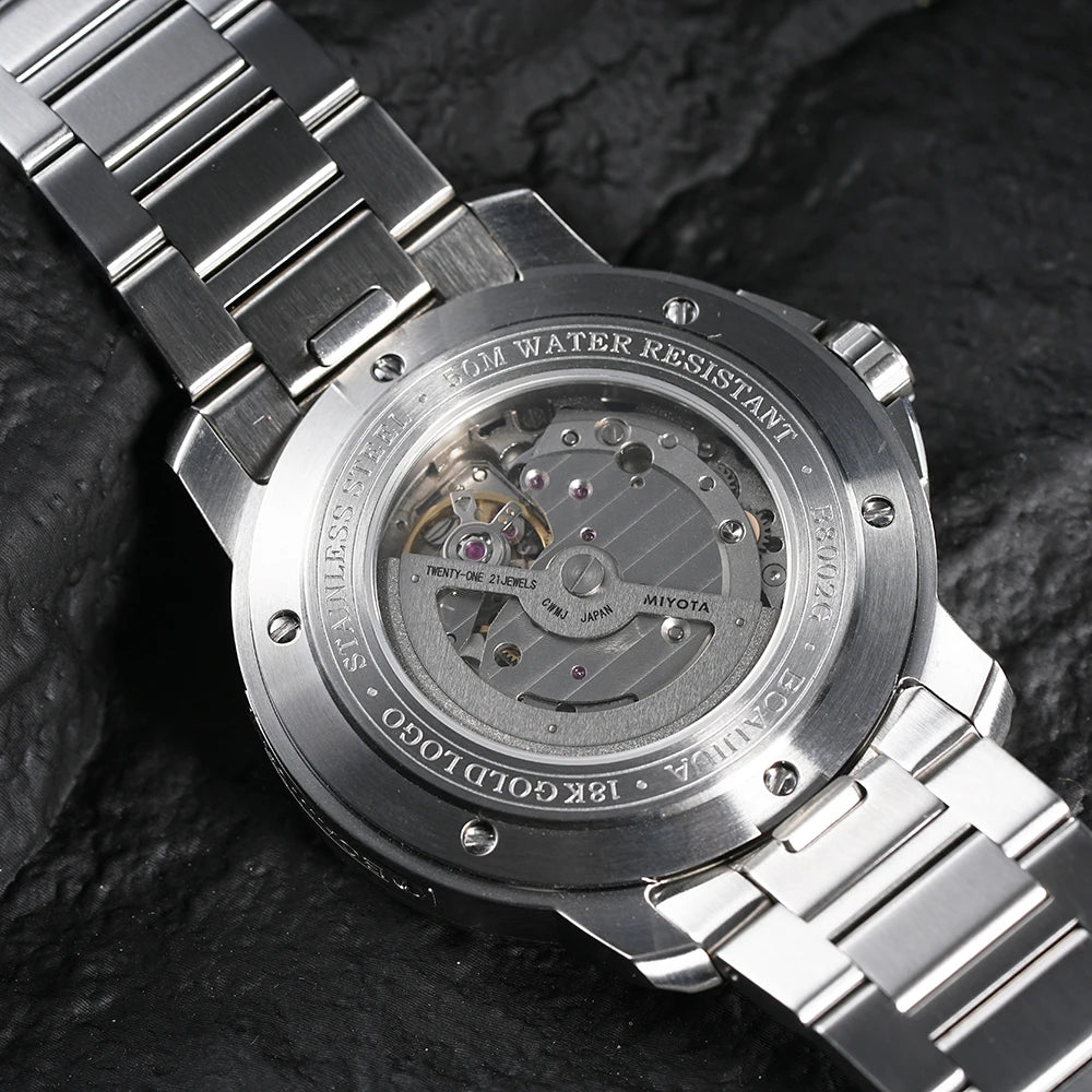 BORIAGE (BOAIJIUA) Automatic Mechanical Watch Creative Starry Sky Watch Water Resistant Mechanical Watches Birthday Gift for Men