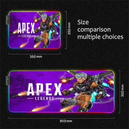 RGB Apex Legends Keyboard Mousepad Computer Gaming Cool Mouse Pad Speed Large Accessories Mouse Mats Office Desk Protector Mat