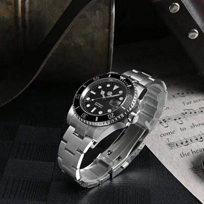 San Martin Watch New Upgraded Sub Men PT5000 ST2130 Automatic Diving Watches with Ceramic Bezel 200m Waterproof Sapphire SN0017G
