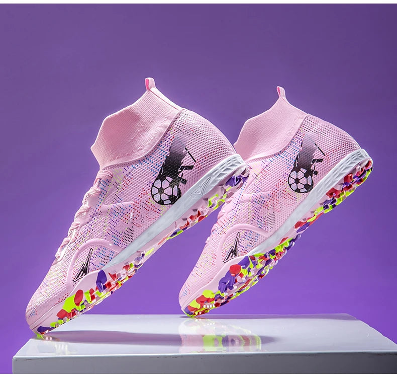 Nieuwe voetbalschoenen voor heren, ademende trainingsschoenen met noppen voor gras, lange spikes voor wedstrijden, indoor sneakers, ultralicht, dropshipping