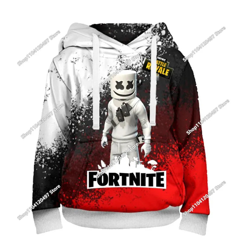 Children Clothes Birthday Cute Gifts Fortnite Child Hoodies Battle Royale Boys Girls Anime Sweatshirt Kids Winter Pullover Tops