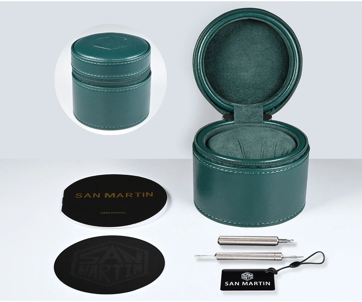 San Martin New 62mas 37mm Diver Mens Watch Classic Luxury Sapphire PT5000 SW200 Automatic Mechanical Watches Date 20Bar Luminous