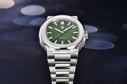 PAGANI DESIGN 2026 New Luxury Automatic Watch  Men Mechanical Wristwatch Stainless Steel Sapphire glass 40MM Barrel dial Watch