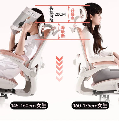 Massage Ergonomic Rattan Chair Folding Chaises De Bureau Sihoo Leather Office Chair With Chairs for Living Room Weightless Desk