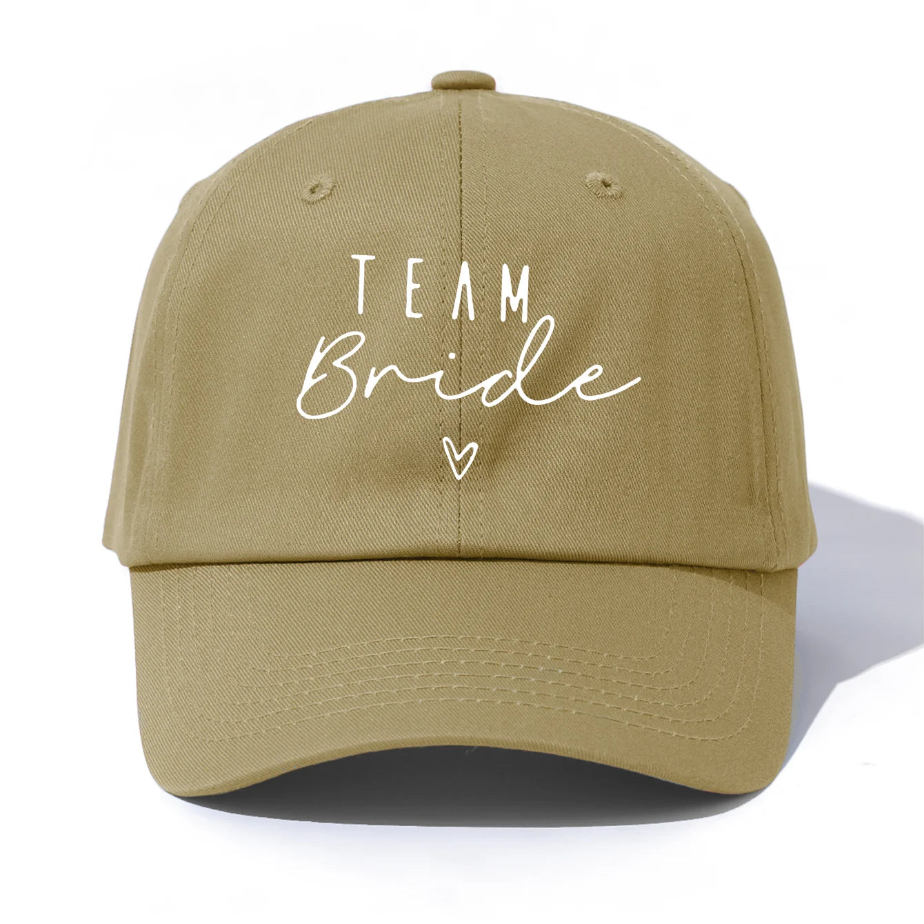 1pc Team Bride Print  Baseball Cap for Adults,  Minimalist Retro Style Casual Soft Adjustable Dad Hat, Perfect As Gift