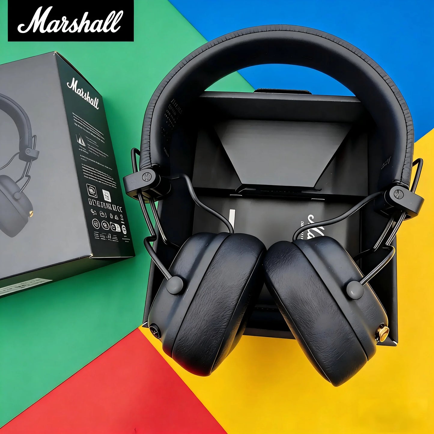 Marshall Major V 5 kabellose Bluetooth-On-Ear-Kopfhörer – satter Bass, Stereo-Sound, Sport- & Gaming-Headset mit Mikrofon, kabelloser & kabelgebundener Kopfhörer