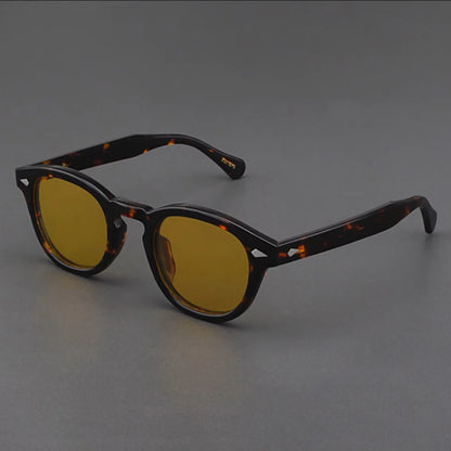 Polarized Sunglasses Men Women Johnny Depp Lemtosh Style Sun Glasses Retro Round Acetate Frame UV400 Lens Oculos