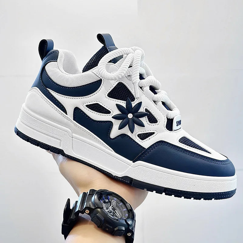 Modne męskie buty streetwear i skateboardowe, luksusowe sneakersy treningowe z oddychającej siateczki, casualowe tenisówki męskie