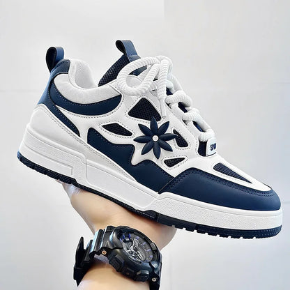 Modne męskie buty streetwear i skateboardowe, luksusowe sneakersy treningowe z oddychającej siateczki, casualowe tenisówki męskie